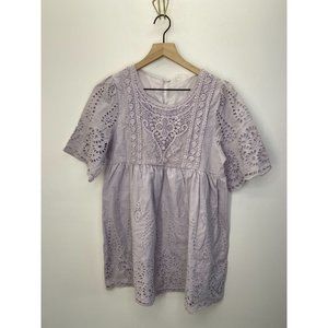 Maxwell Crew Neck Short Sleeve Blouse Size Small